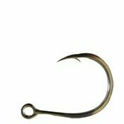 Single Inline Replacement Hooks, 2X, Brazed Eye, Vacuum Tin